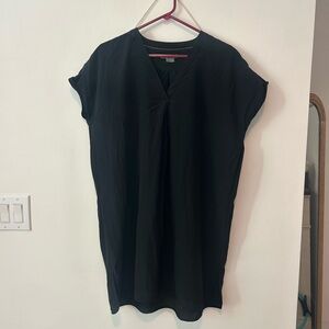 Vince Black V-Neck Dress